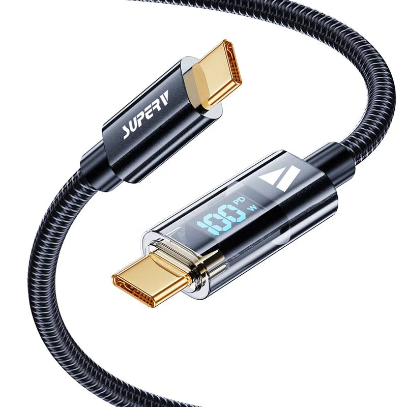 SuperV RT4-200-BK C to C Digital Display Cable 2M (Black) - Image 2