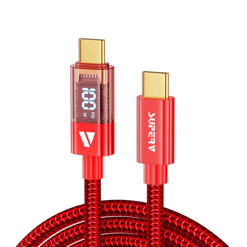 SuperV RT4-200-RD C to C Digital Display Cable 2M (Red) - Image 3