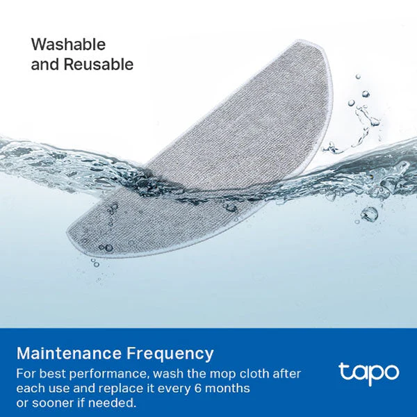 Tapo RVA301 Robot Vacuum Washable Mop Cloth (5 Pcs) - Image 2