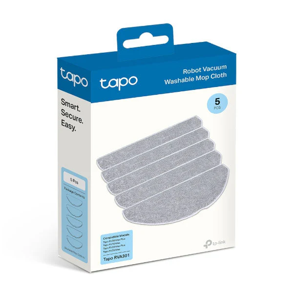 Tapo RVA301 Robot Vacuum Washable Mop Cloth (5 Pcs) - Image 4
