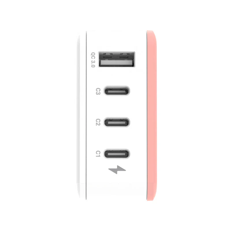 Thecoopidea CP-4USBPD02-COR GAN45W 3C1A PD Charging Station (Coral) - Image 3