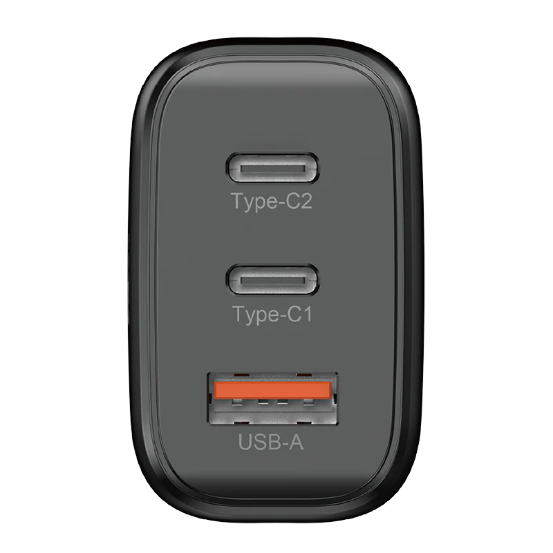 Thecoopidea CP-ADP08-Blk GaN65 3 Port PD+QC Charger Adapter - Image 2