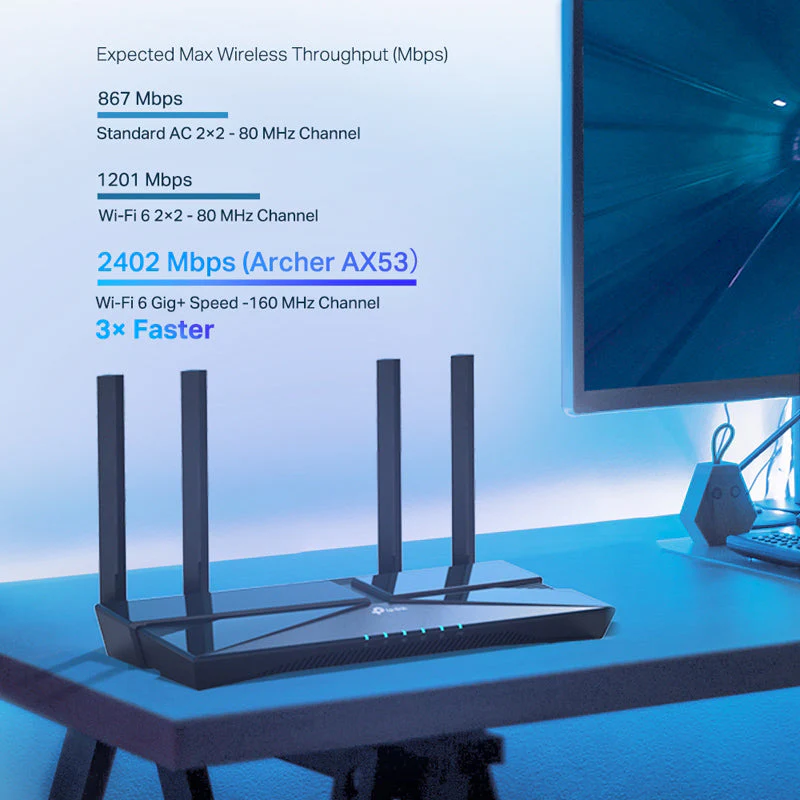 TP-Link Archer AX53 AX3000 Dual-Band WI-FI 6 Router - Image 5