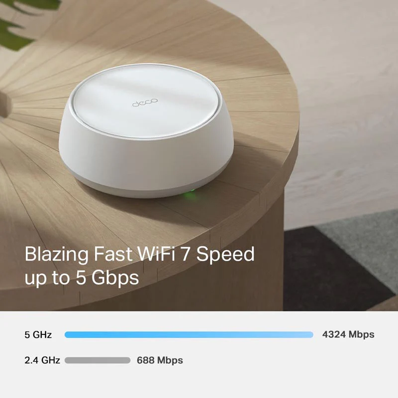 TP-Link Deco BE25BE5000 Home Mesh Wi-Fi 7 System (1-Pack) - Image 2