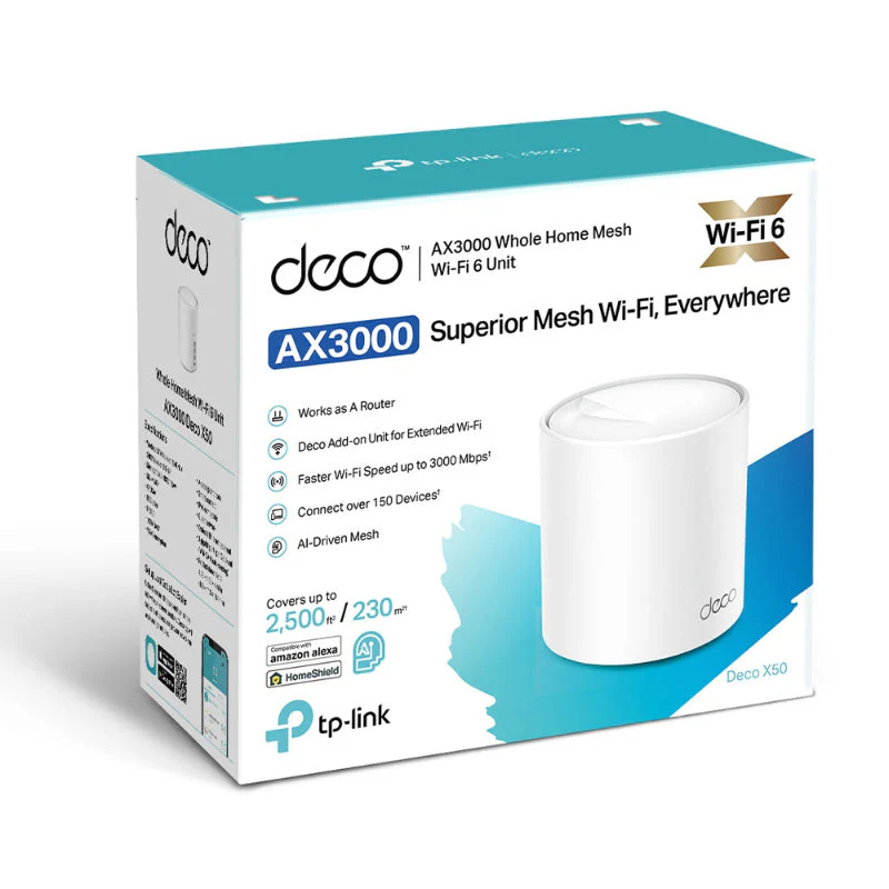 TP-Link Deco X50 AX3000 Whole Home Mesh Wi-Fi 6 System (1-Pack) - Image 3