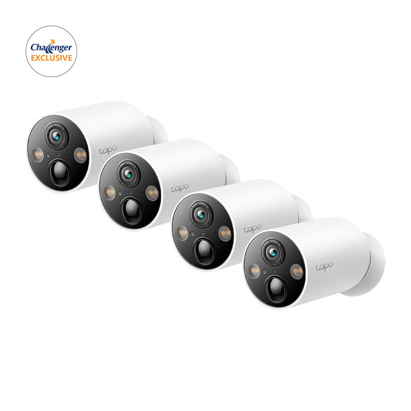 [Challenger Exclusive] TP-Link Tapo C425 Smart Wire-free Security Camera (4-Pack)