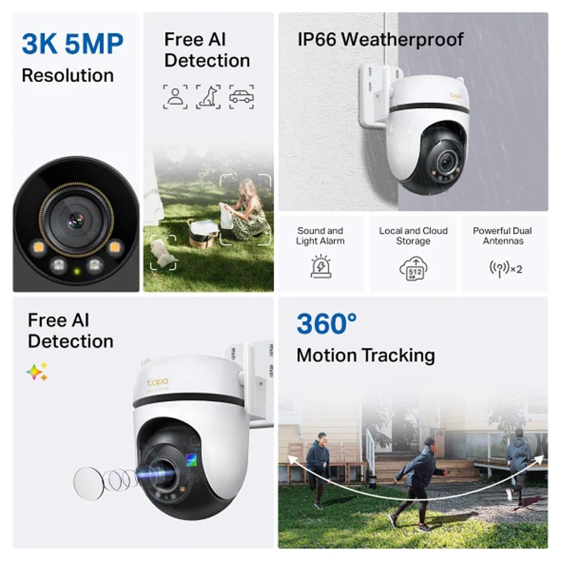 TP-Link Tapo C530WS Outdoor Pan/Tilt Security Wi-Fi Camera - Image 2