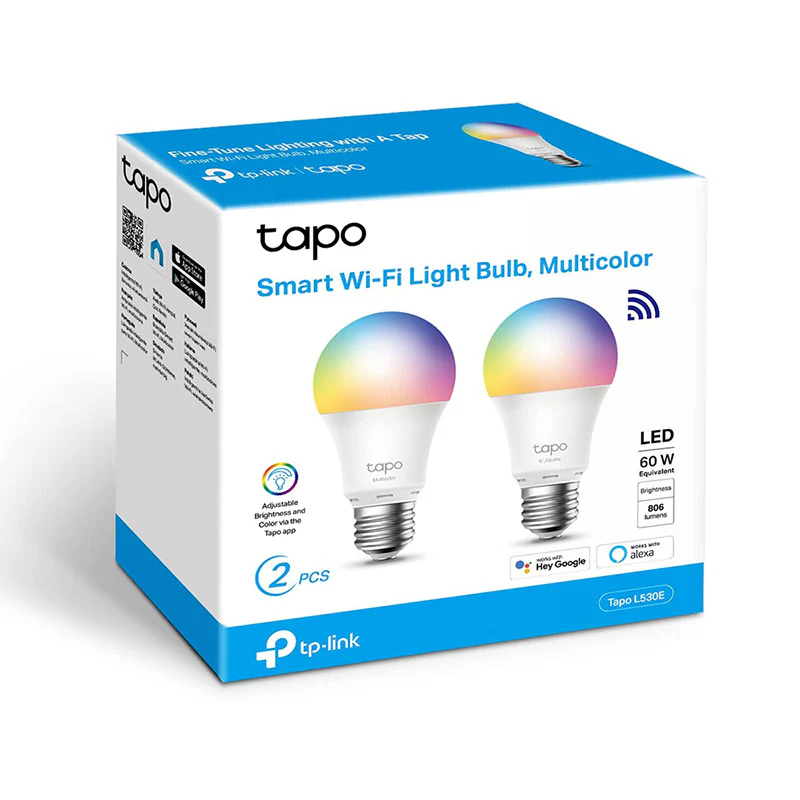 TP-Link Tapo L530E Smart Wi-Fi Light Bulb (2-Pack) - Image 2
