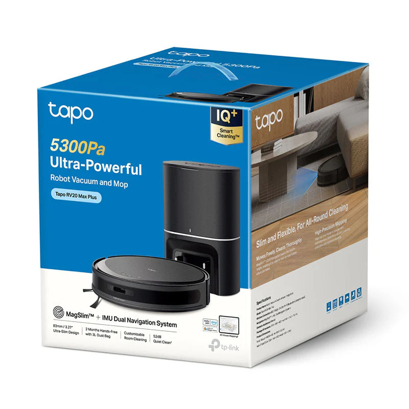 TP-Link Tapo RV20 Max Plus Robot Vacuum Cleaner & Auto-Empty Dock - Image 4
