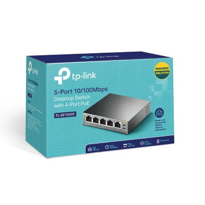 TP-Link TL-SF1005P 5-Port 10/100Mbps Desktop Switch with 4-Port PoE - Image 4
