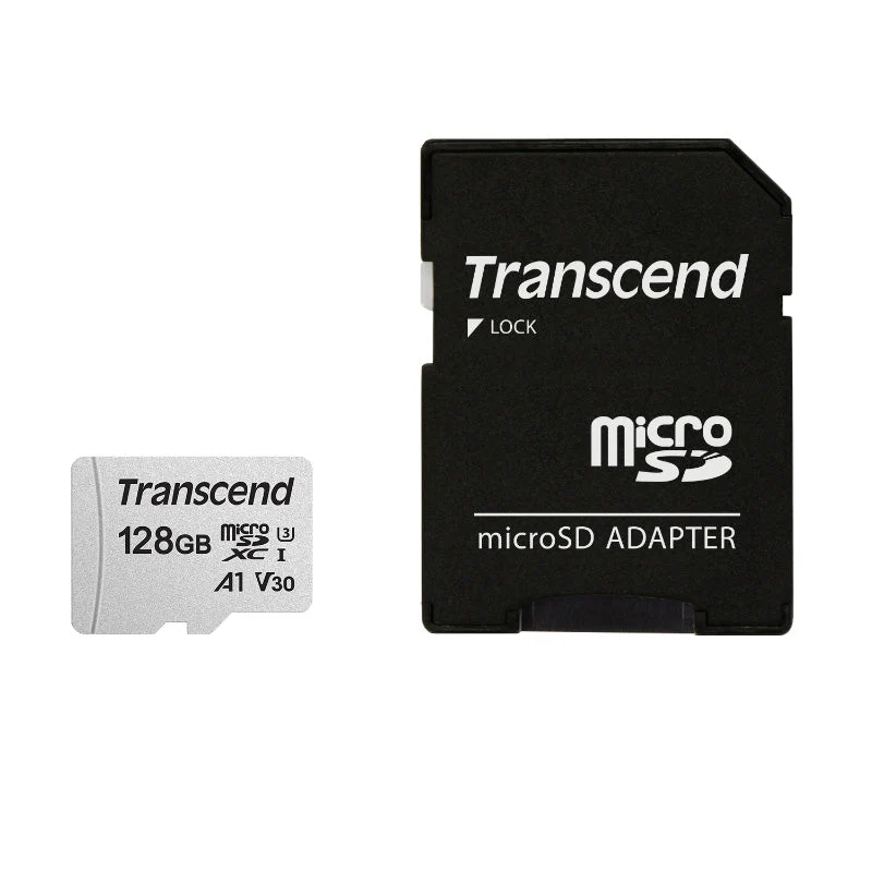 Transcend 300S microSD 95mb/s A1 with Adapter - 128GB - Image 2