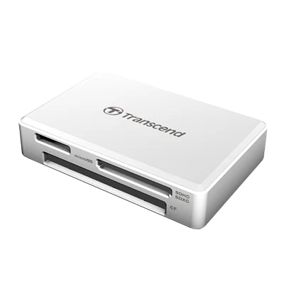 Transcend USB3.1 Multi Card Reader TS-RDF8W2 - (White) - Image 2