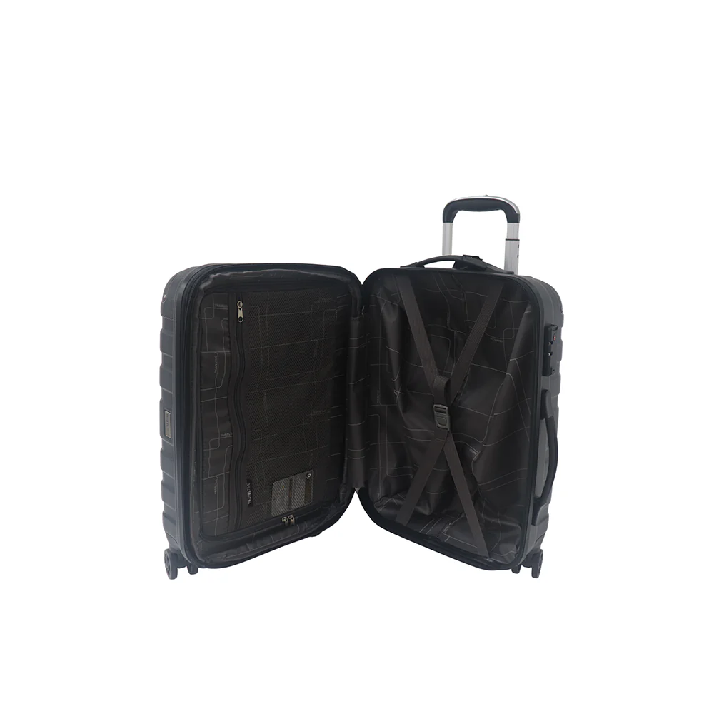 Travel Time TT-8036 25"+20" Black TSA Expandable Trolley - Image 2