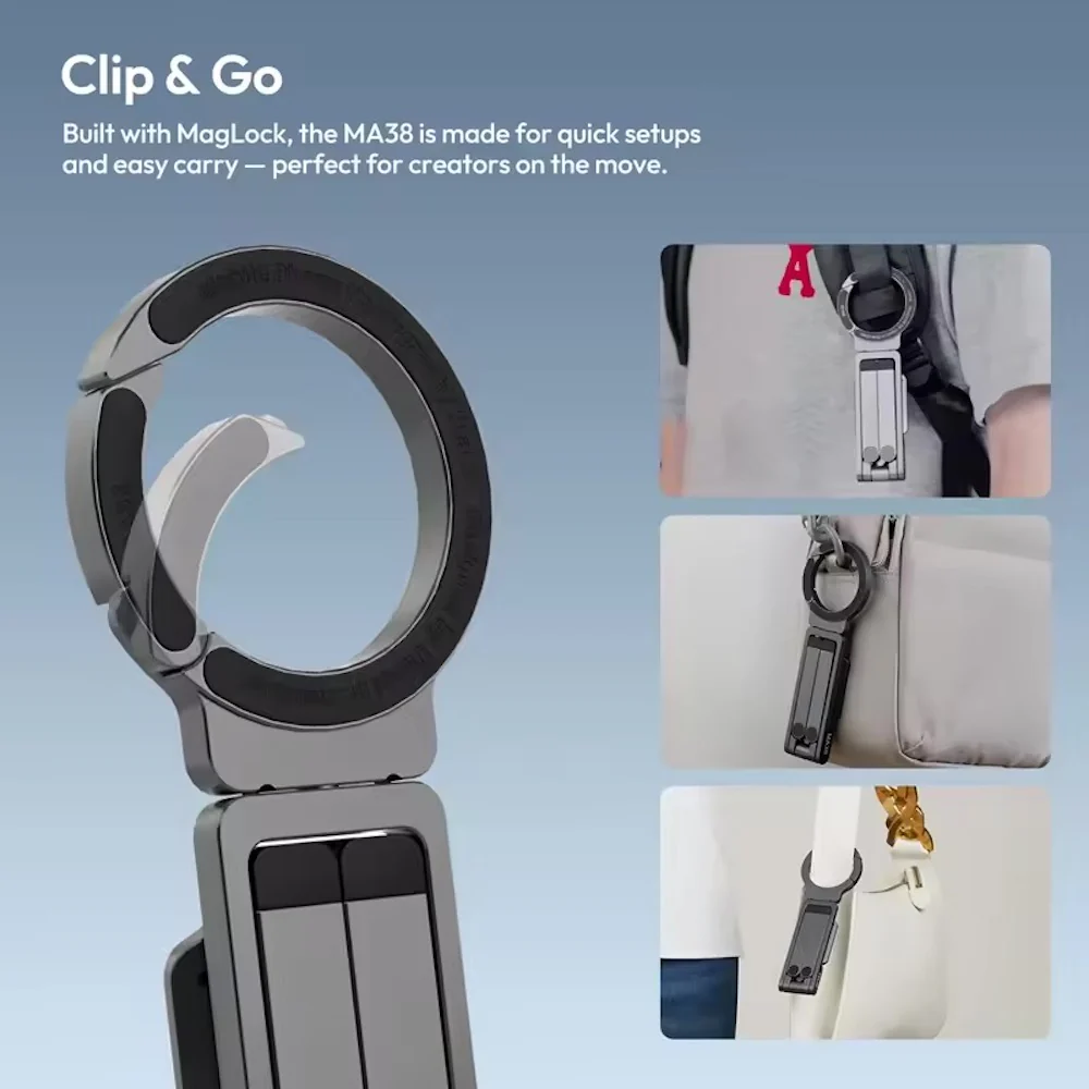 Ulanzi MA38 MagLock Magnetic Phone Holder Tripod Stand - Image 4