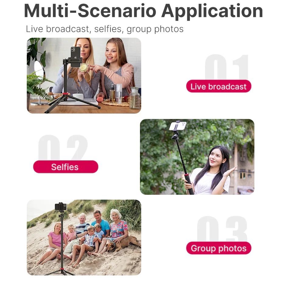 Ulanzi MT-44B Tripod Selfie Stick - Image 3
