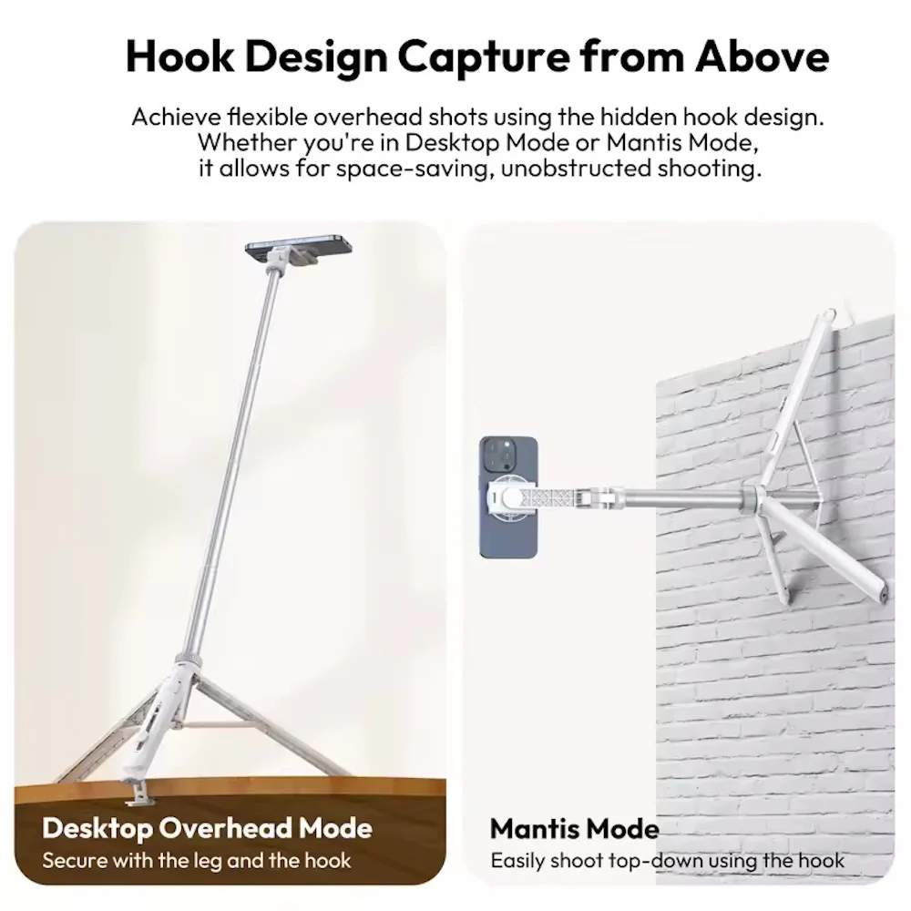 Ulanzi TT-88 Overhead Tripod Selfie Stick - Image 5
