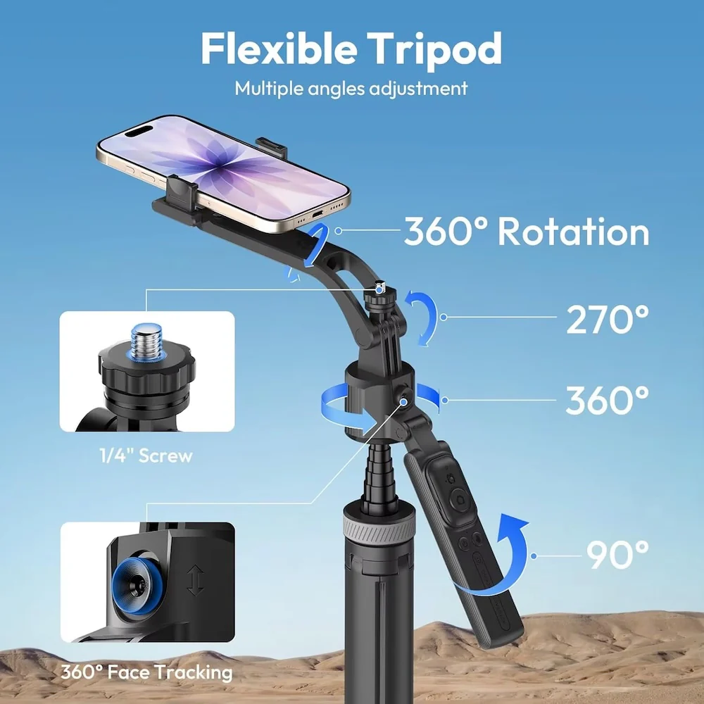 Ulanzi TT23 Auto-Tracking Tripod Selfie Stick - Image 7