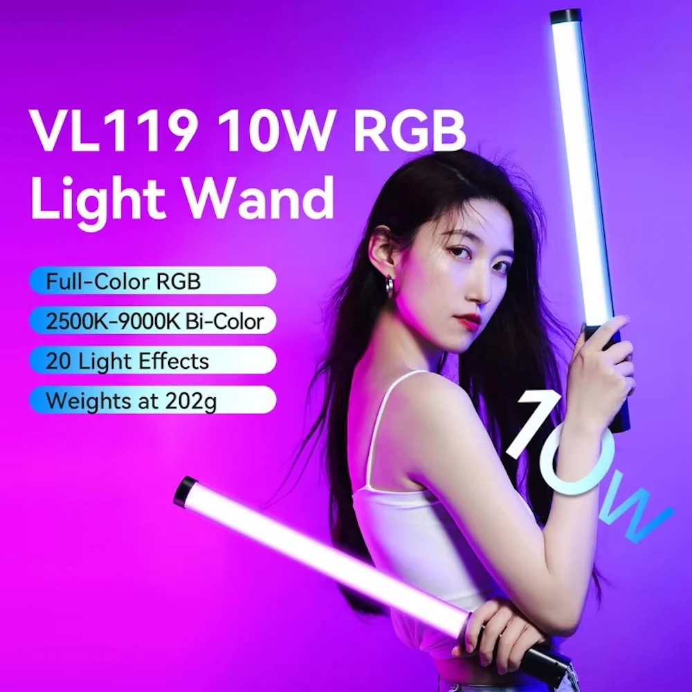 Ulanzi VL-119 10W RGB Tube Light Wand - Image 2