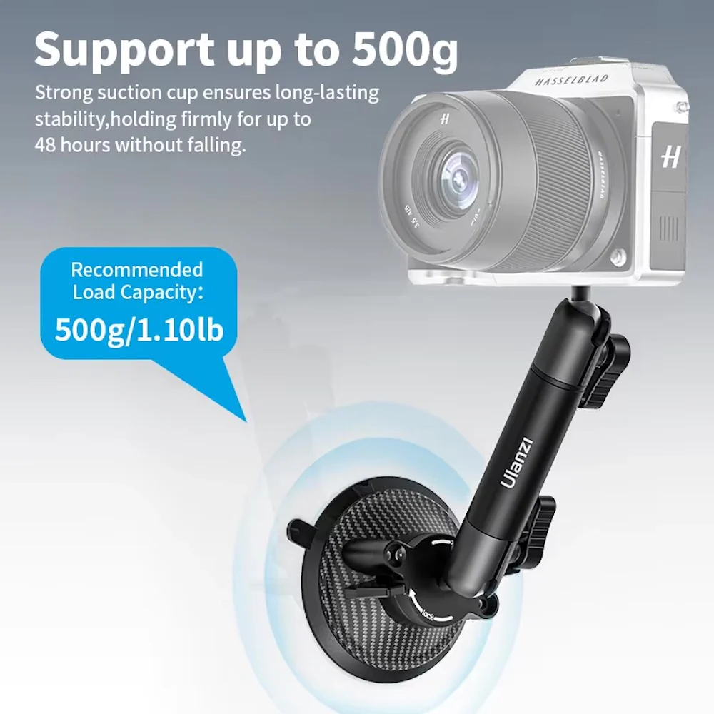 Ulanzi ZJ-01 Suction Cup Mount for Phone and Action Camera - Image 6