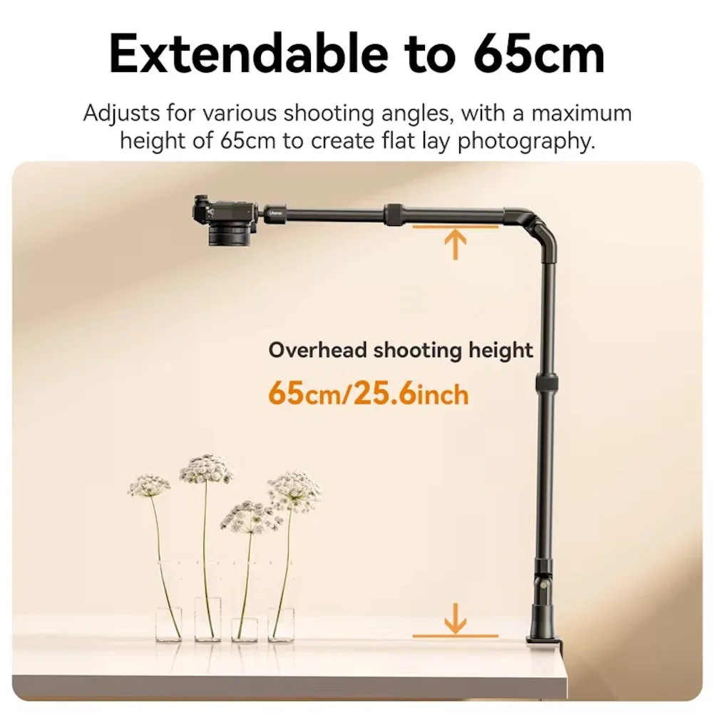 Ulanzi ZJ-02 Camera Desk Mount with Holding Arm - Image 5