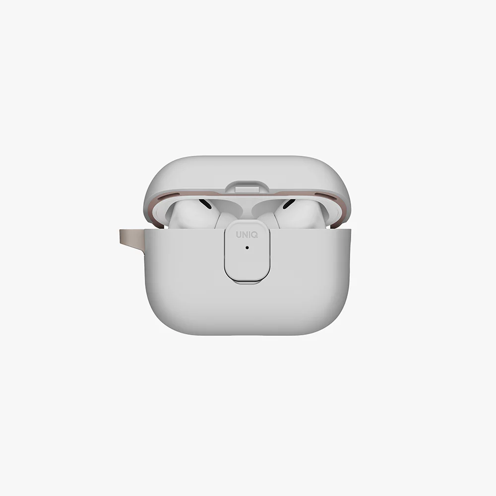 Uniq Clyde Airpods Pro 3rd Gen Lock Case - Mist Grey/ Khaki - Image 2