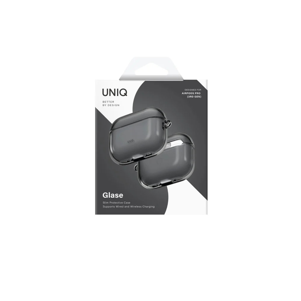 Uniq  Glase  Airpods Pro 3rd Gen Hang Case -  Glossy Smoke - Image 6
