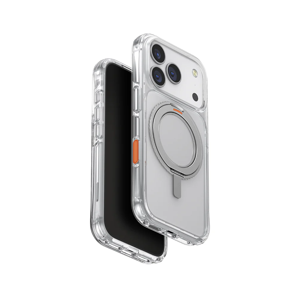 Uniq Hybrid iPhone 17 Pro (2025) 6.3 Swivix With 360 Rotating Kickstand - Lucent Clear - Image 4
