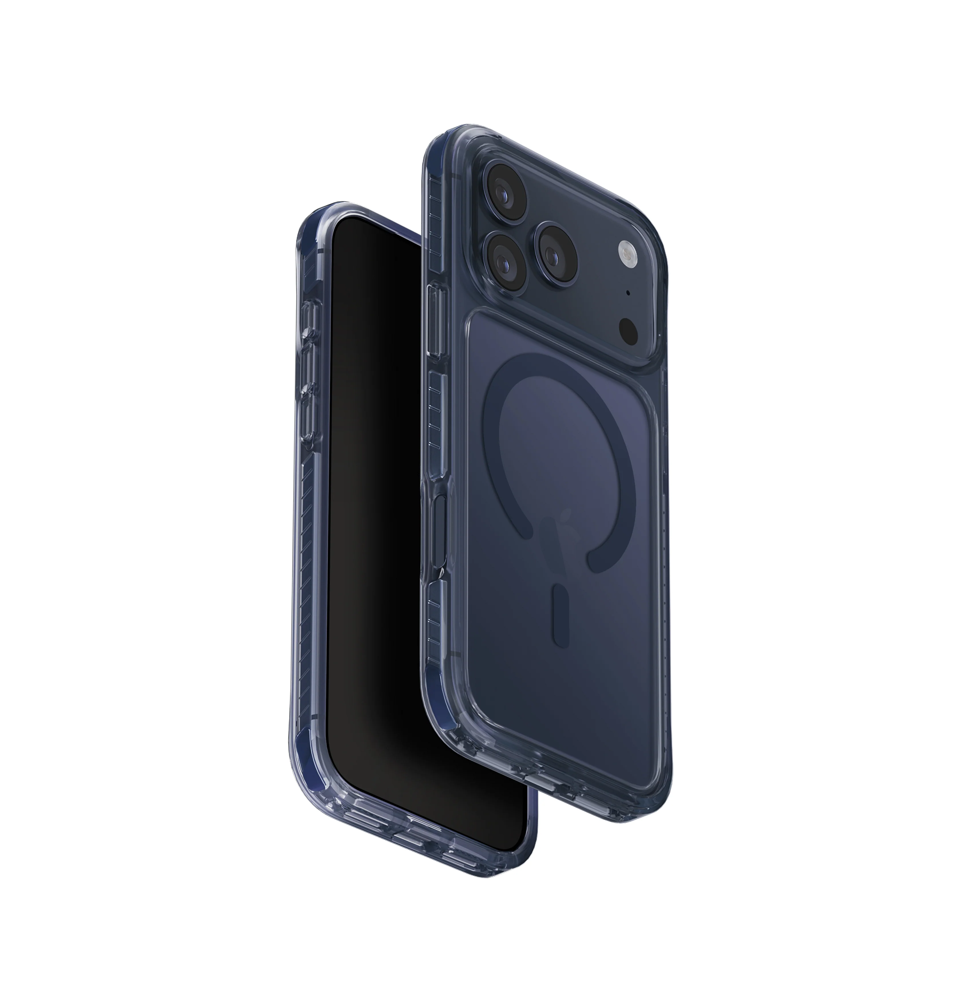Uniq Hybrid iPhone 17 Pro Max (2025) 6.9 Magclick Charging Combat - Navy Blue