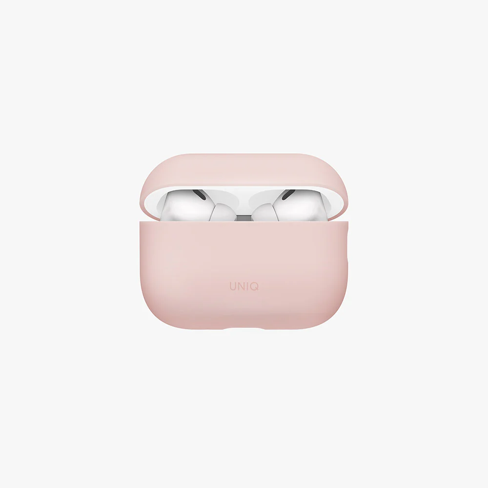 Uniq Lino Hybrid Airpods Pro 3rd Gen Liquid Silicon Case - Blush Pink - Image 4