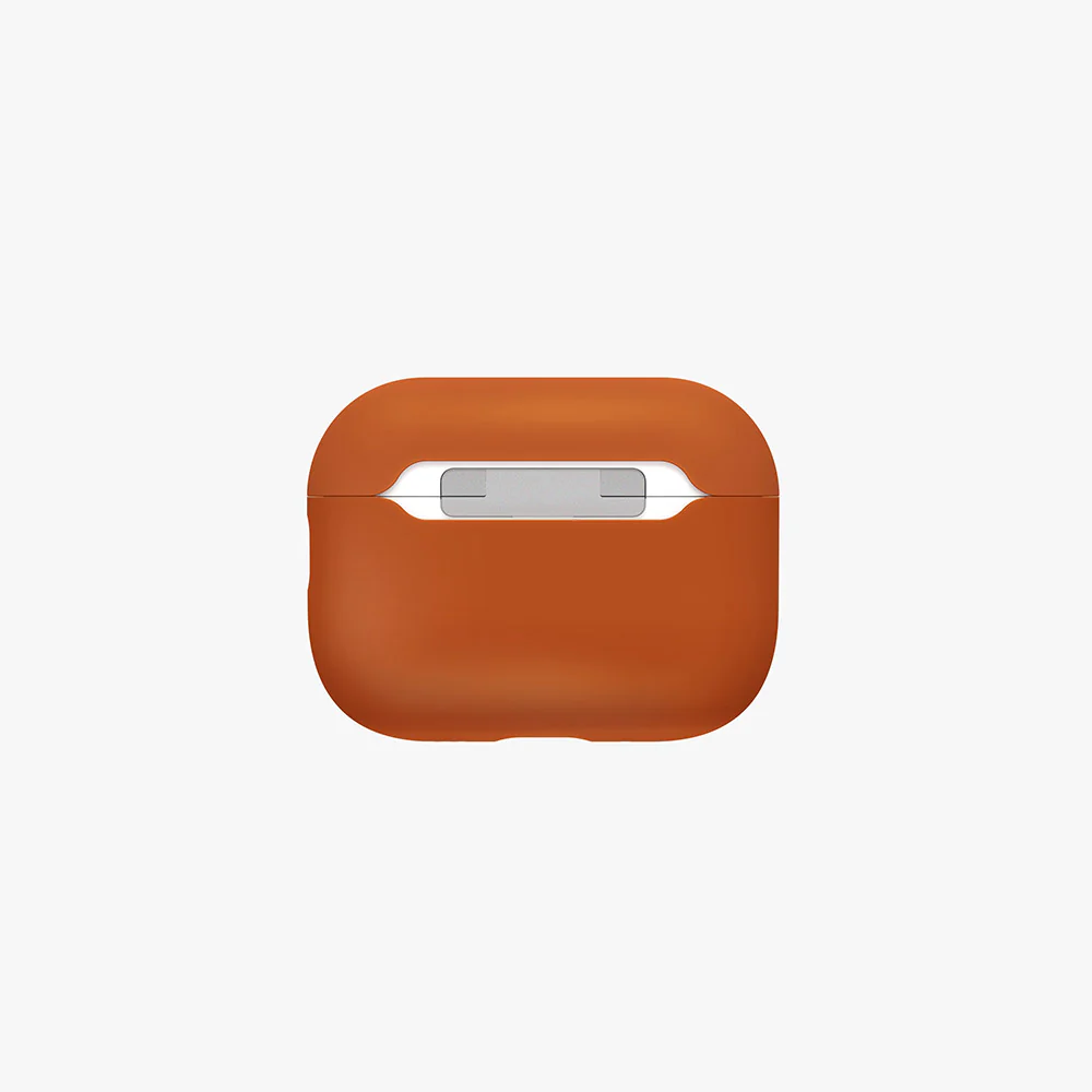 Uniq Lino Hybrid Airpods Pro 3rd Gen Liquid Silicon Case - Sunset Orange - Image 3