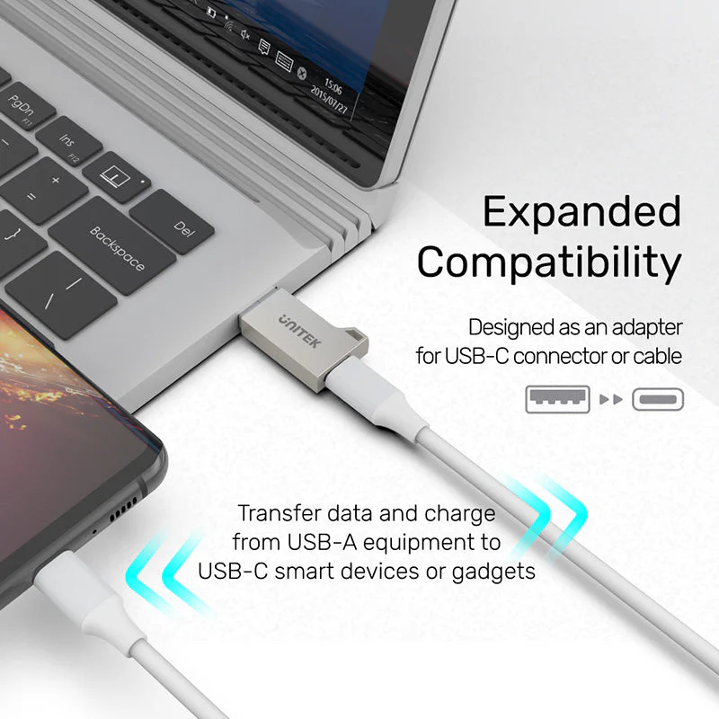 Unitek A1034NI USB-A To USB-C Zinc Adapter - Image 4