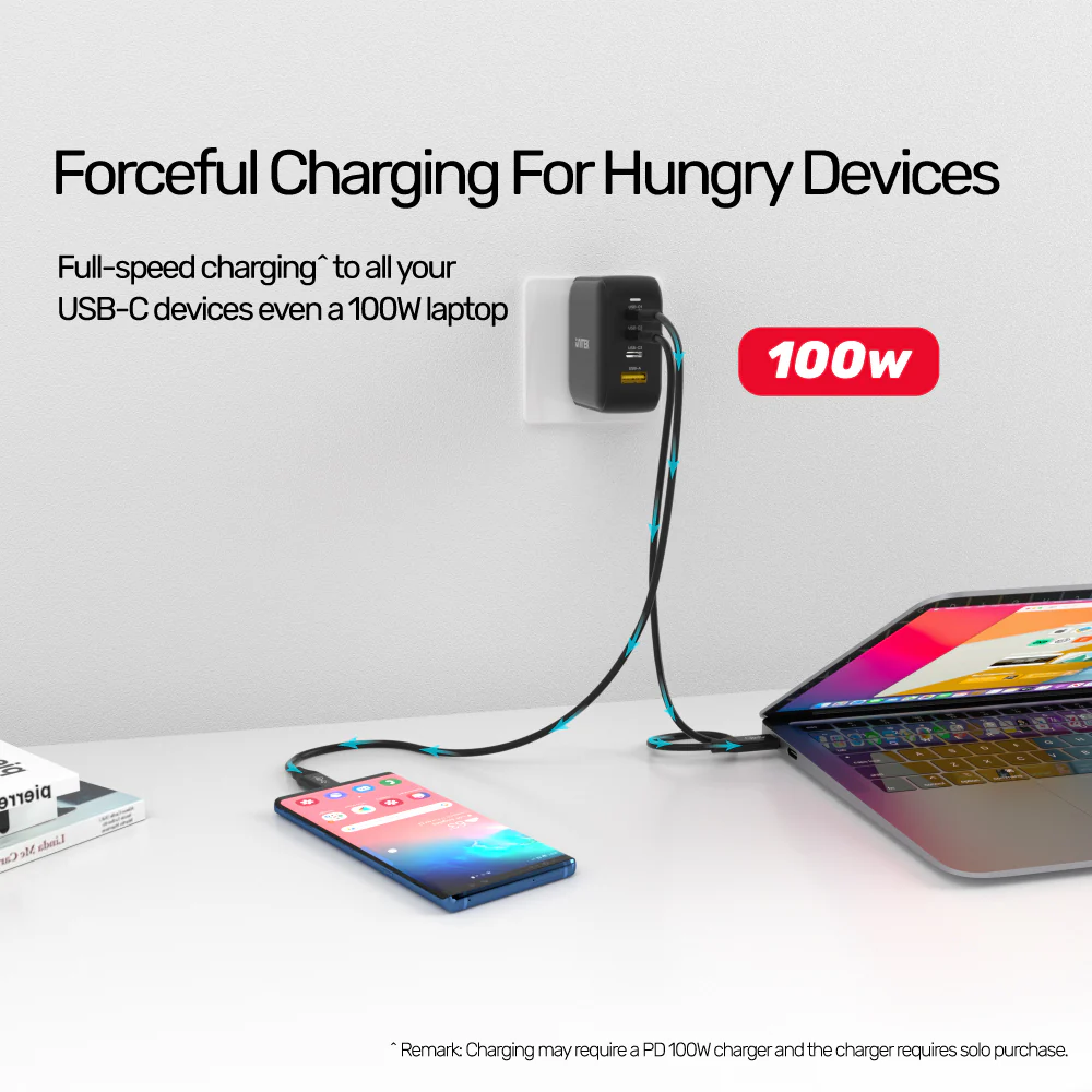 Unitek C14100BK-0.8M USB4 100W PD Fast Charging Cable (0.8M) - Image 8