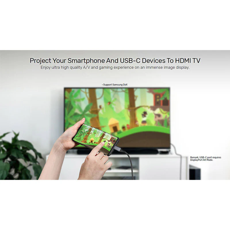 Unitek V1423A USB-C to HDMI Cable 4K (1.8M) - Image 3
