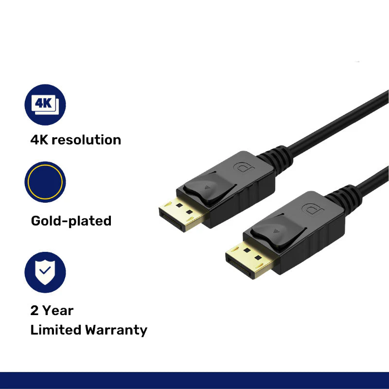 Unitek Y-C609BK Display Port Male to Male Cable (Black) 3M - Image 3
