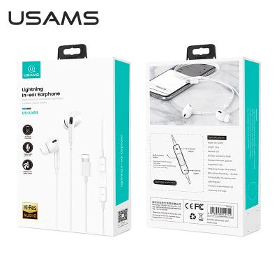 Usams SJ451 EP-41 3.5mm In-ear Earphone 1.2m (White) - Image 6