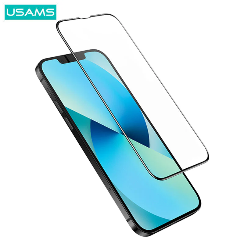 Usams US-BH785 Temperd Glass Protector for iPhone 13 - Image 4