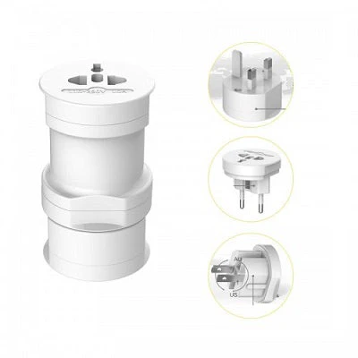 Usams US-CC003 Universal Conversion Plug Socket White - Image 2