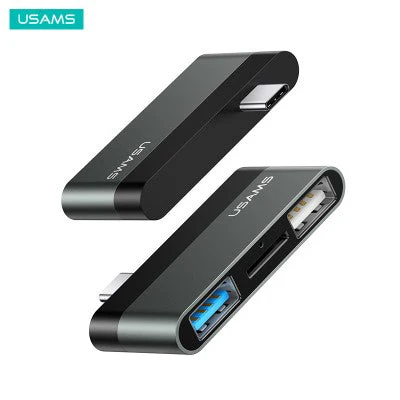 Usams US-SJ463 Type-C Mini HUB (2 USB+Micro SD) - Image 6