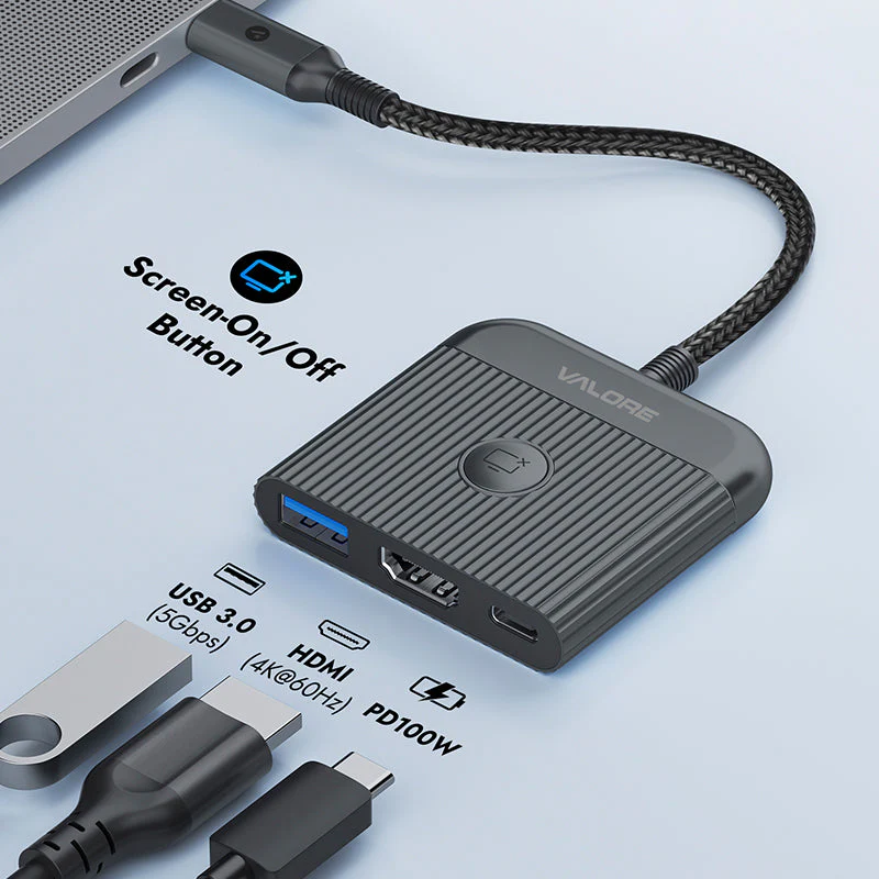 Valore 3-in-1 USB-C Hub (MH-015) - Image 5