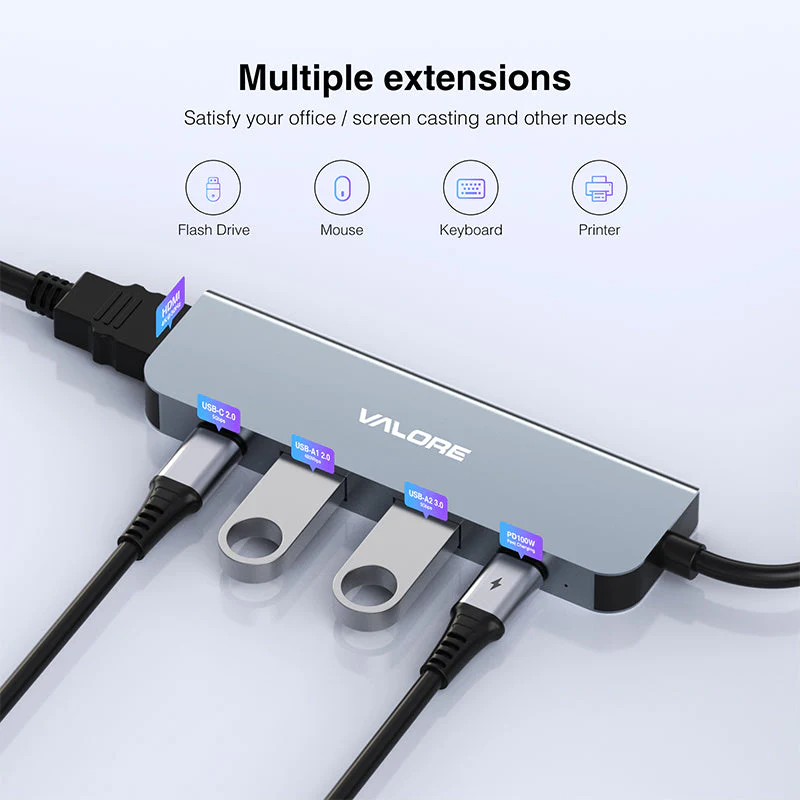 Valore 5-in-1 USB-C Hub (MH-012) - Image 5
