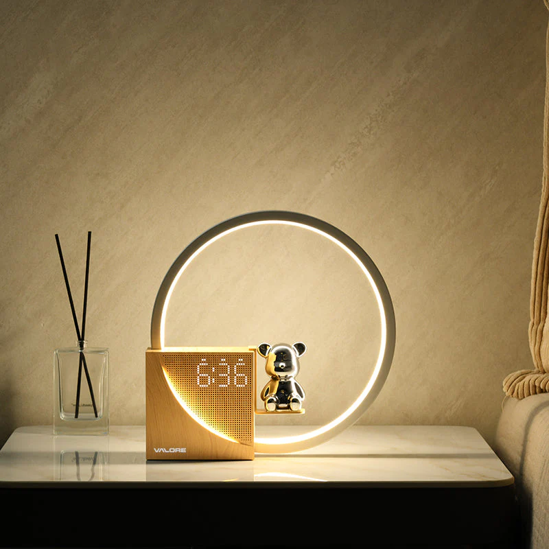 Valore Bedside Lamp with Sleeping Sound Clock (LT-010) - Image 4