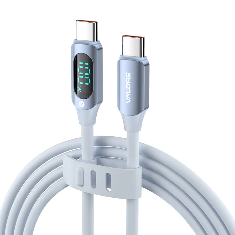Valore PD100W USB-C to USB-C Cable (CA-036) Blue - Image 2