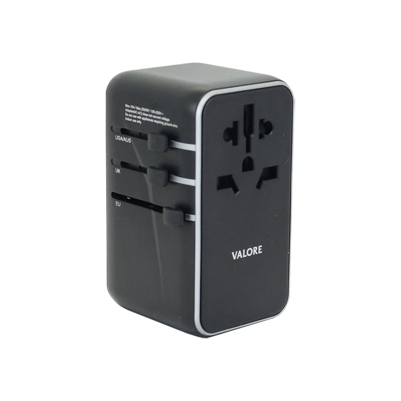 Valore PD100W Universal Travel Adaptor (AC187) - Black