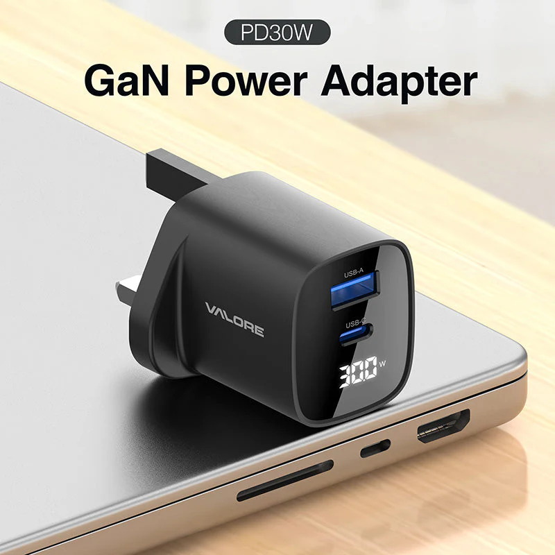 Valore PD30W GaN Wall Charger with Digital Display (PA-001) - Image 4