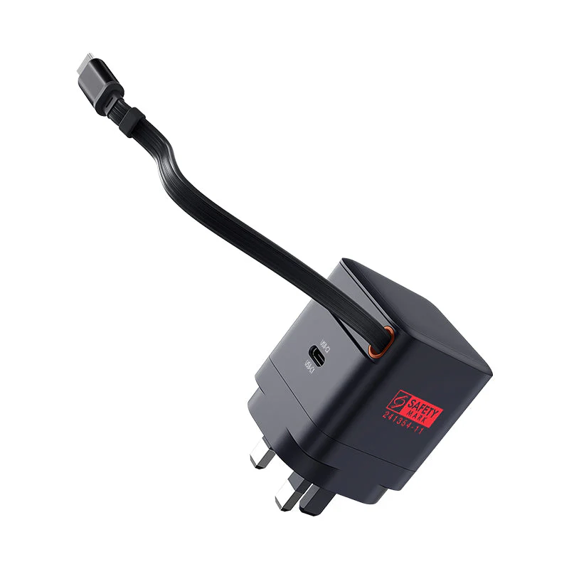 Valore PD35W GaN Wall Charger with Retractable Cable (PA-012) - Image 4