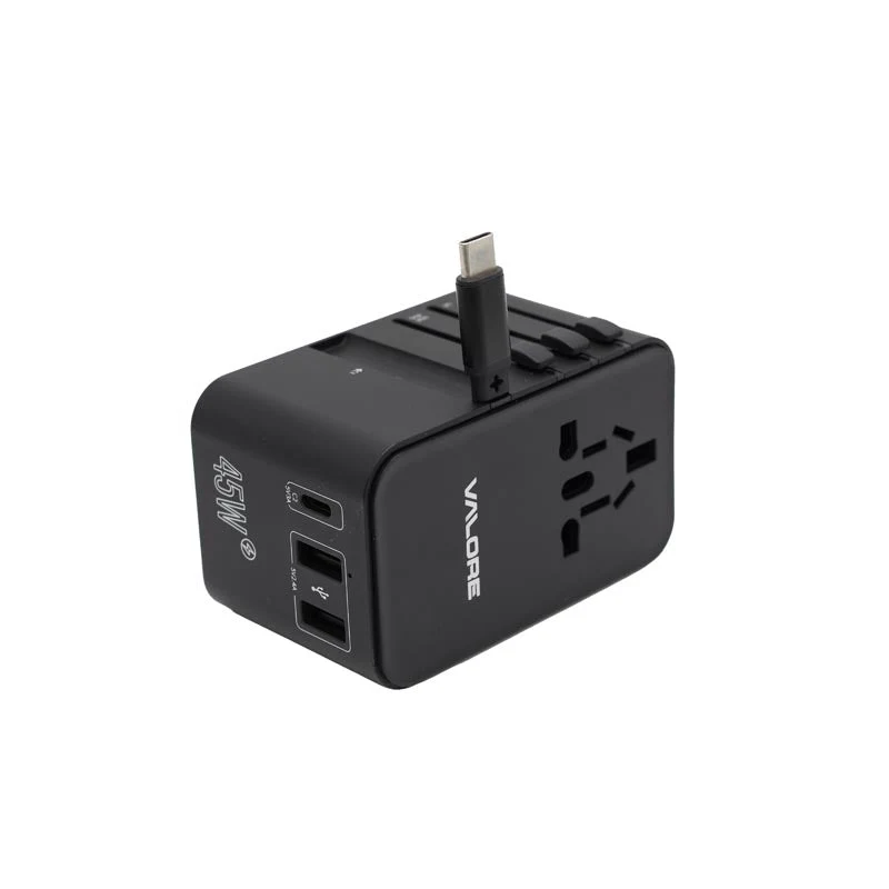 Valore PD45W Universal Travel Adaptor with Retractable Cable (UTA-001) - Image 3
