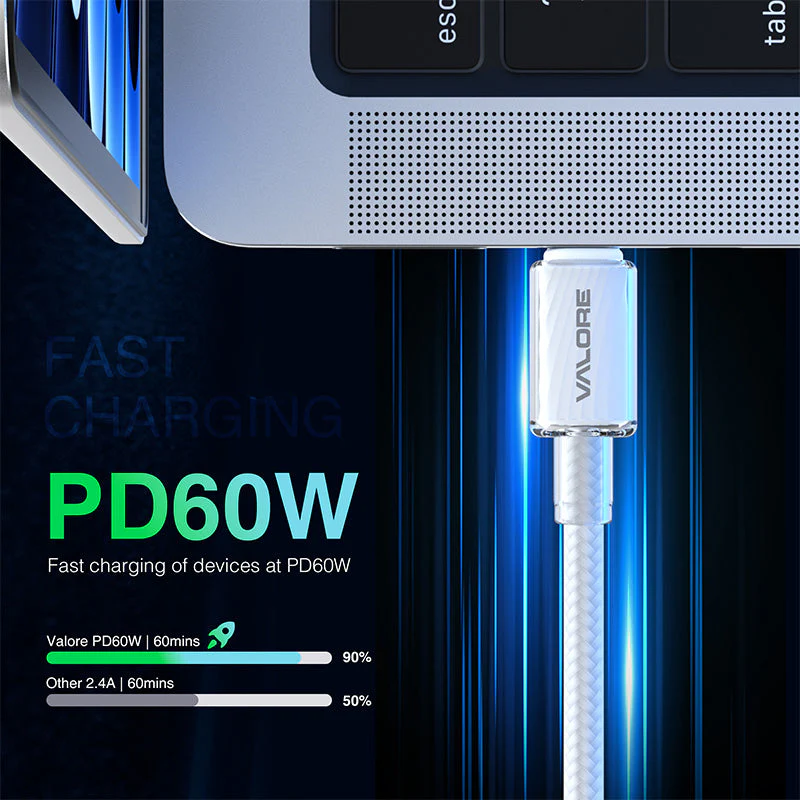Valore PD60W USB-C to USB-C Cable (CA-020) - Image 2