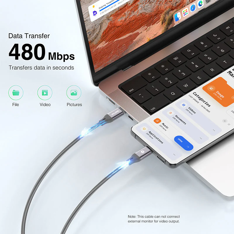 Valore PD60W USB-C to USB-C Cable (CA-024) - Image 4