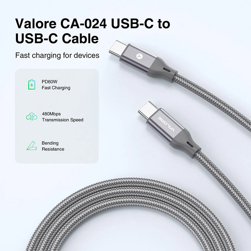 Valore PD60W USB-C to USB-C Cable (CA-024) - Image 6
