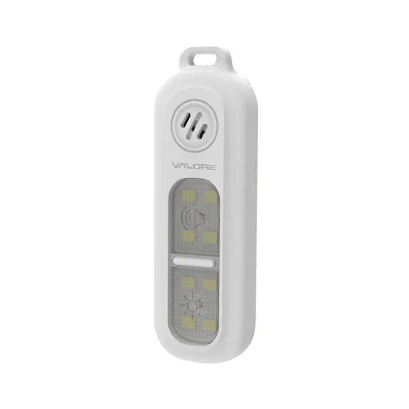Valore Rechargeable Security Alarm with Light (LT-014) - White